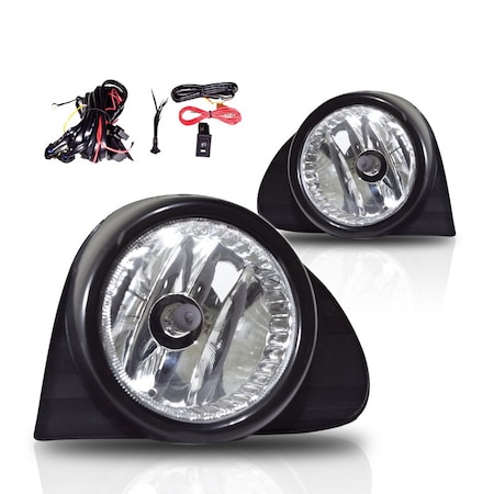 Winjet Fog Lights - Clear - Wiring Kit Included CFWJ-0107-C